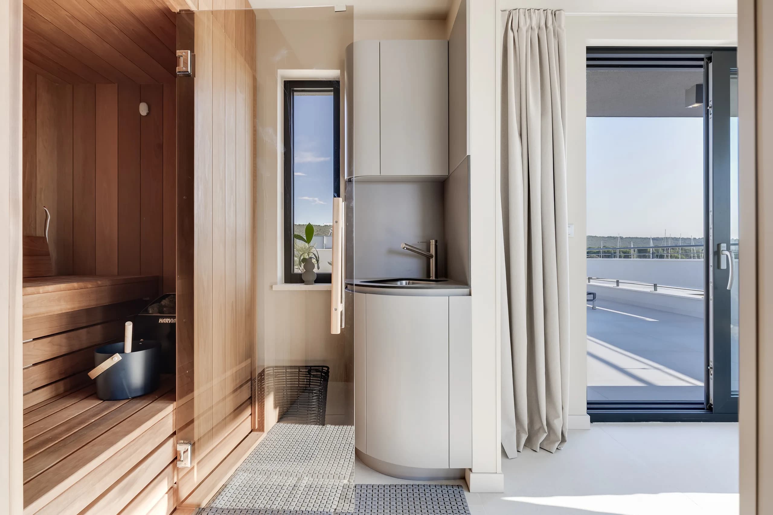 Indoor Finnish sauna