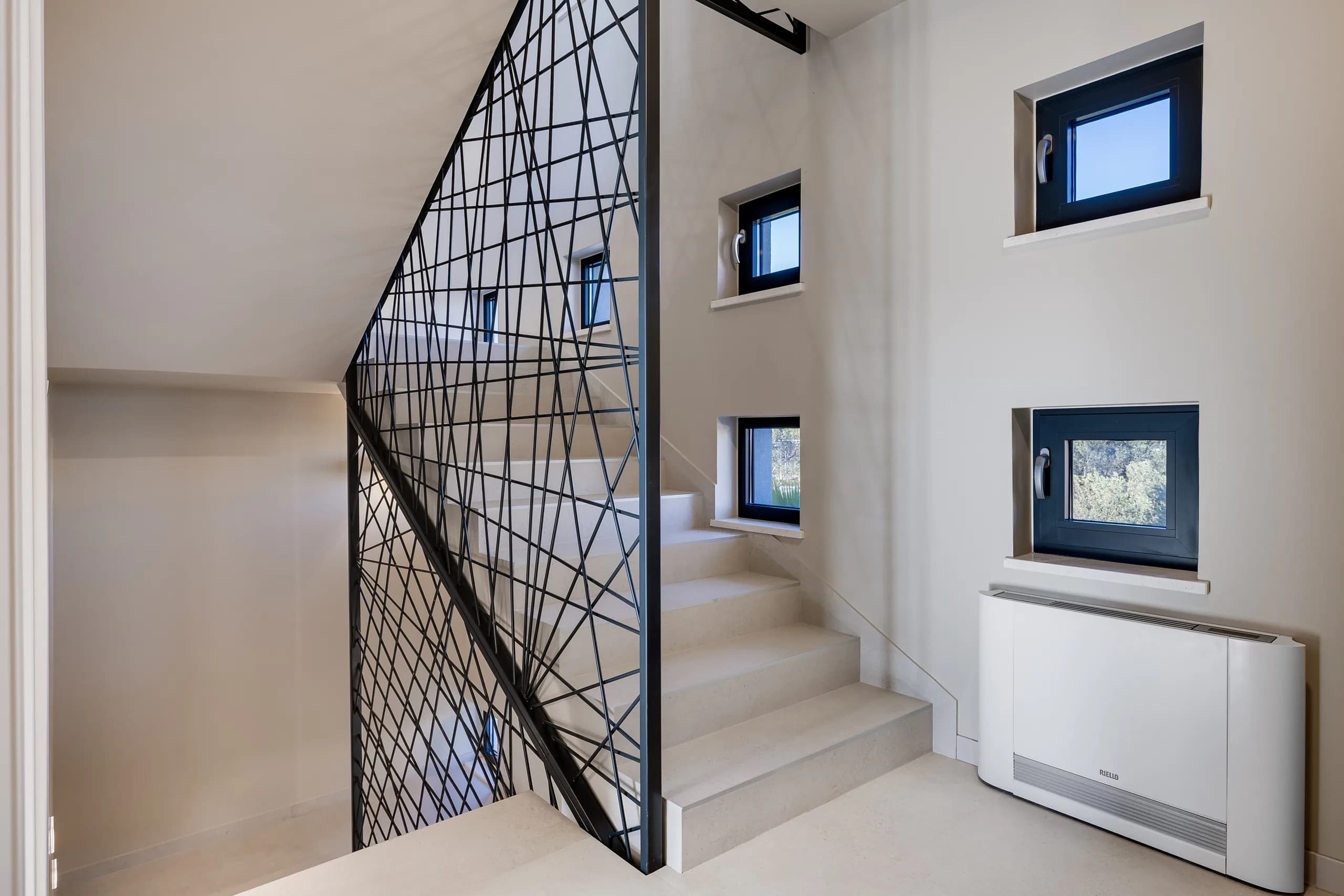 Decorative staircase railing