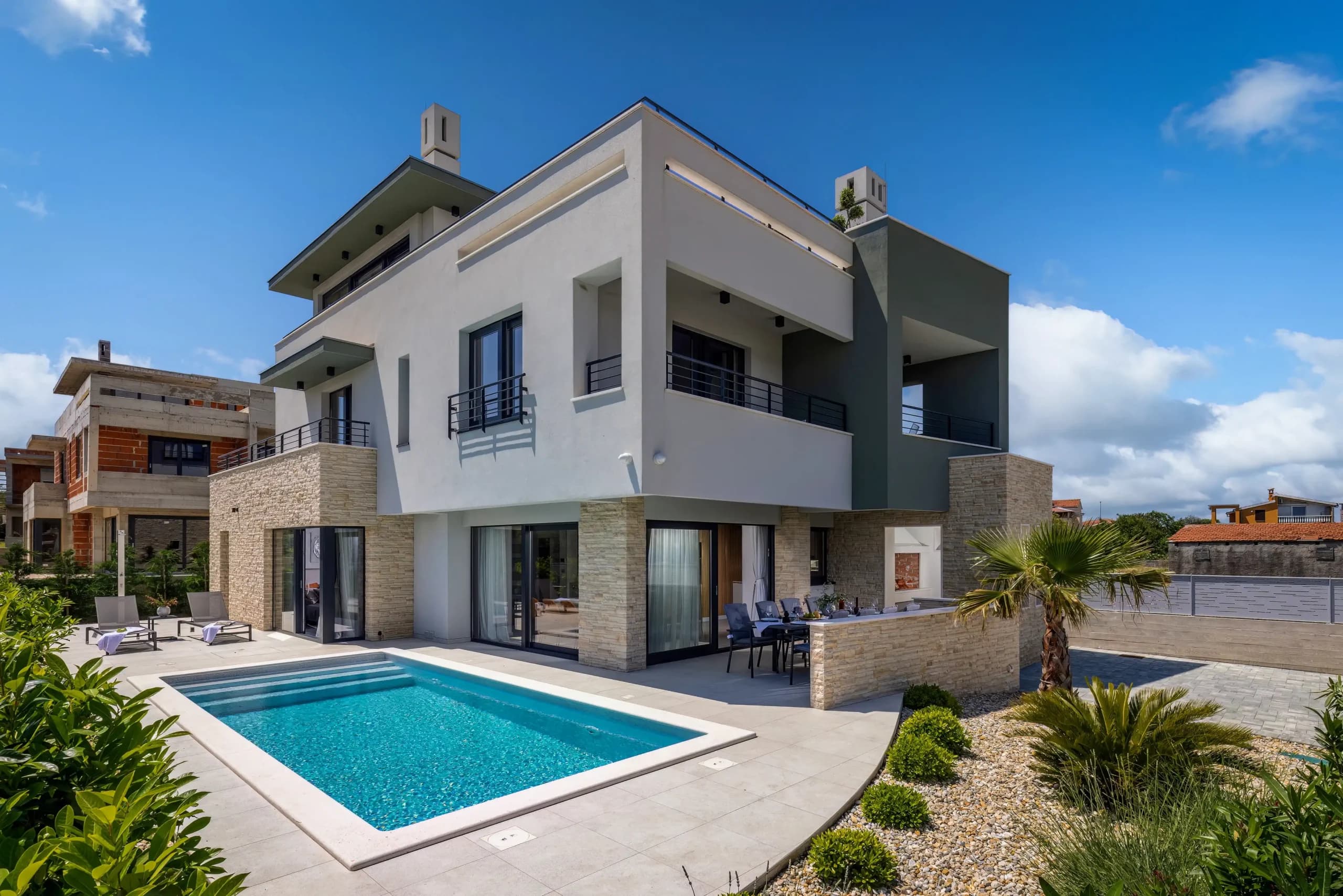 Villa Nadja exterior with private pool