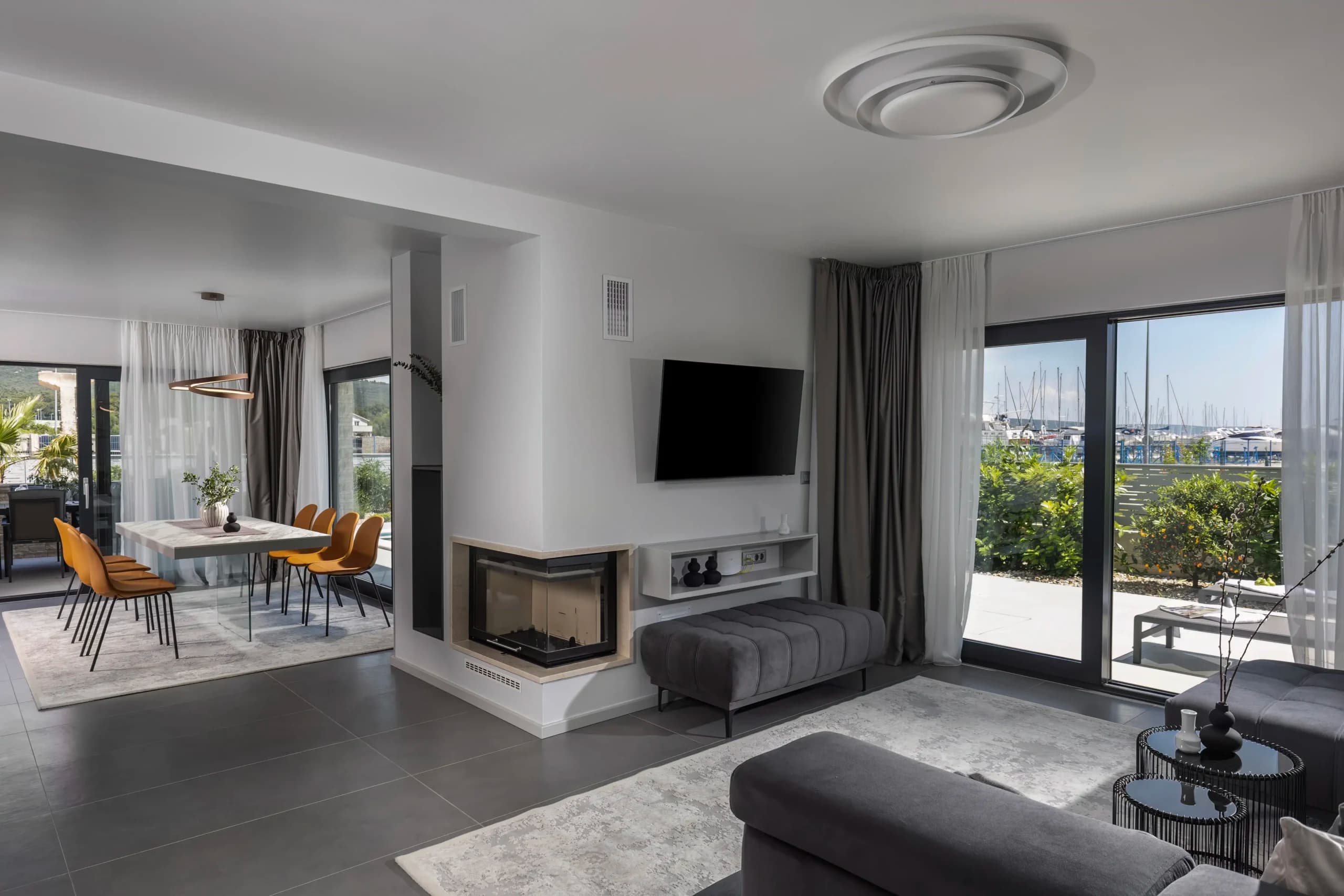 Villa Nadja bedroom with warm natural light