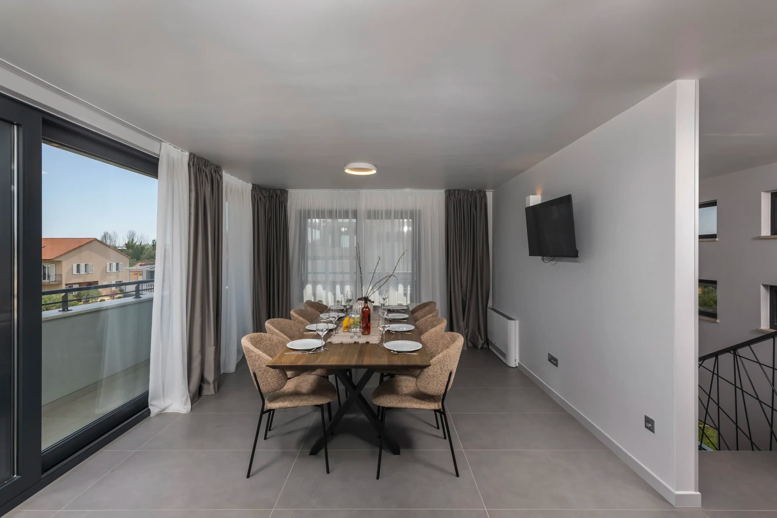 Sun loungers by the pool